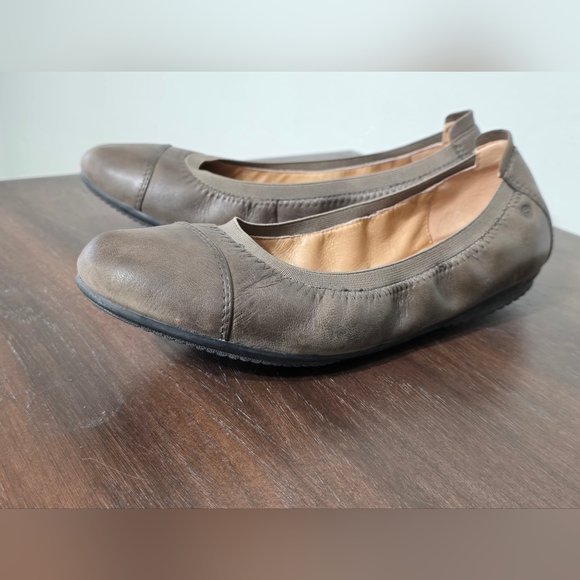 Josephine Siebel Pippa Taupe Nubuck Ballet Flat Women's Size 9.5 - Picture 5 of 12